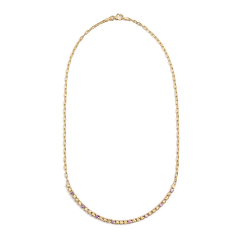 Zadie Oval Diamond Necklace